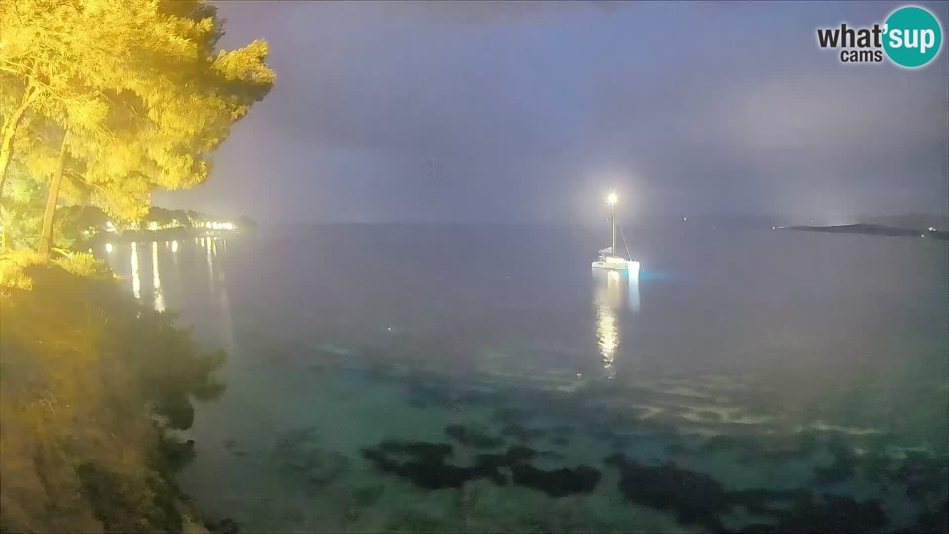 Webcam Spiaggia Potočine Bol – Vista live sulla spiaggia Borak, Isola di Brač