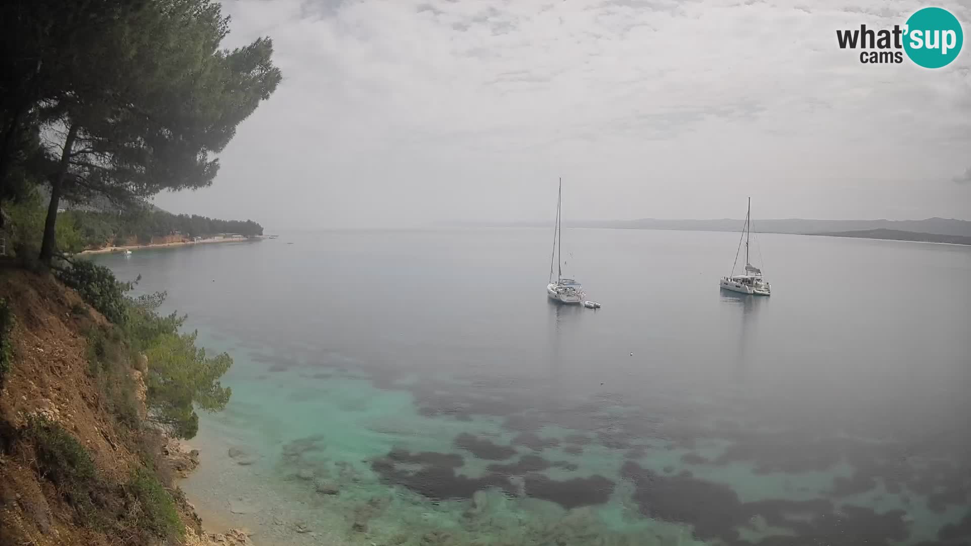 Webcam Strand Potočine Bol – Liveblick auf Borak Beach, Insel Brač