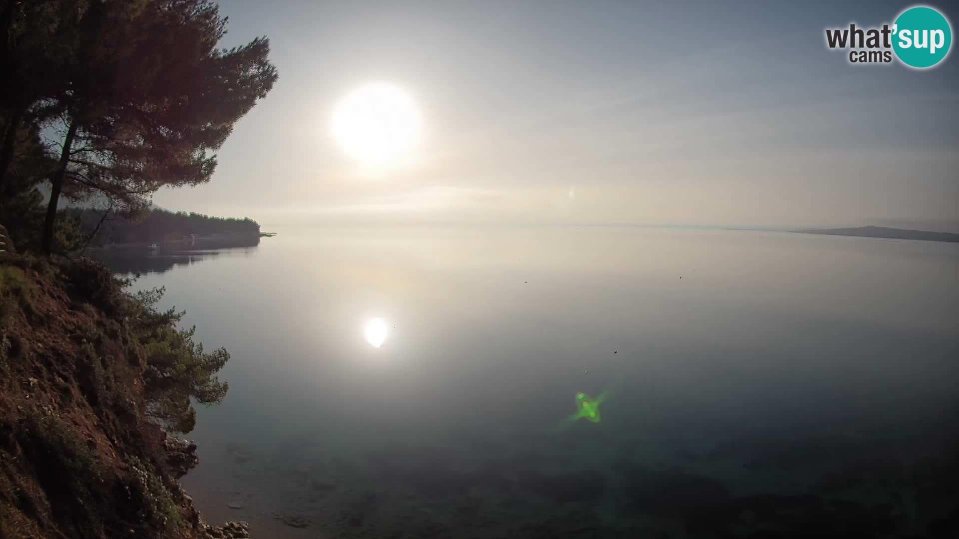 Webcam Spiaggia Potočine Bol – Vista live sulla spiaggia Borak, Isola di Brač