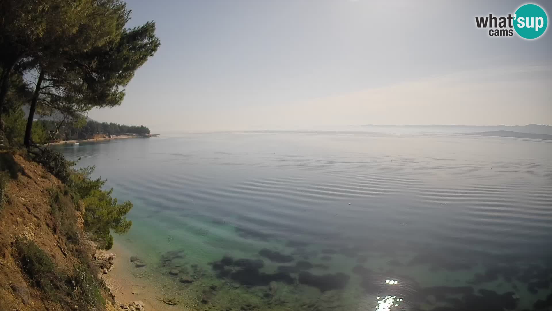 Web kamera Potočine Bol – Pogled uživo na plažu Borak, otok Brač