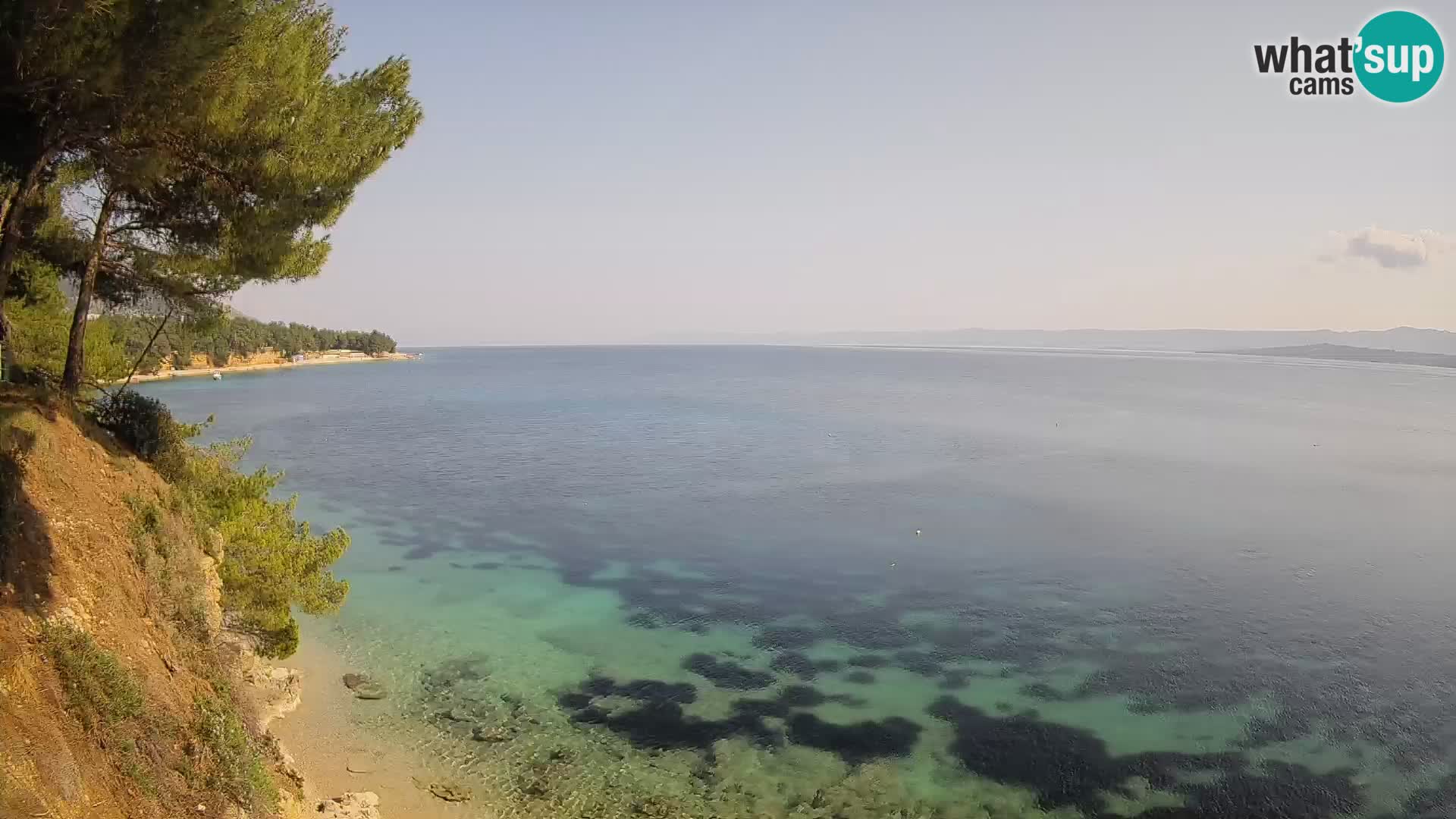Web kamera Potočine Bol – Pogled uživo na plažu Borak, otok Brač