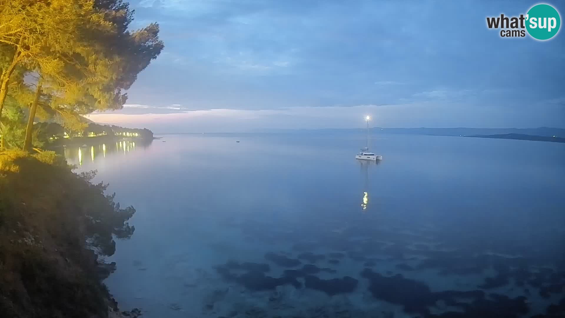 Webcam plage Potočine Bol – Vue en direct sur Borak Beach, île de Brač