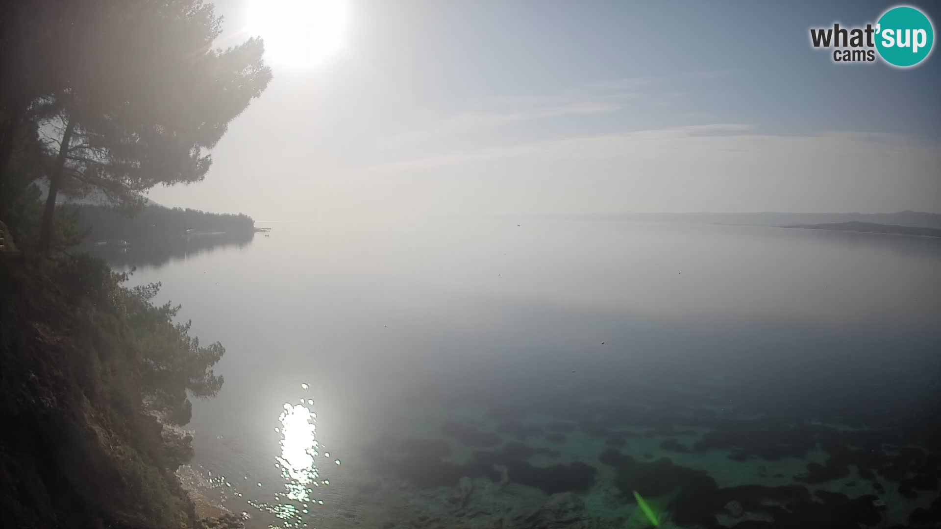Webcam plage Potočine Bol – Vue en direct sur Borak Beach, île de Brač