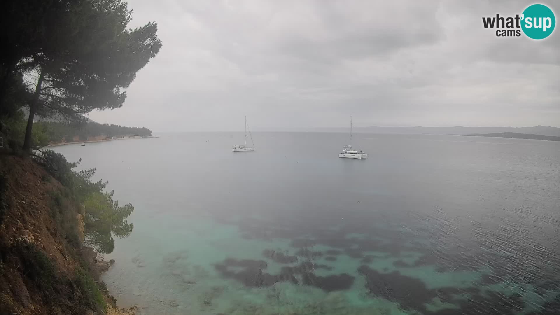 Webcam plage Potočine Bol – Vue en direct sur Borak Beach, île de Brač
