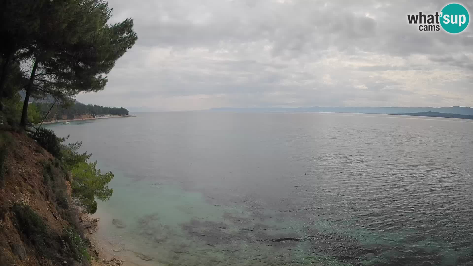 Webcam Spiaggia Potočine Bol – Vista live sulla spiaggia Borak, Isola di Brač