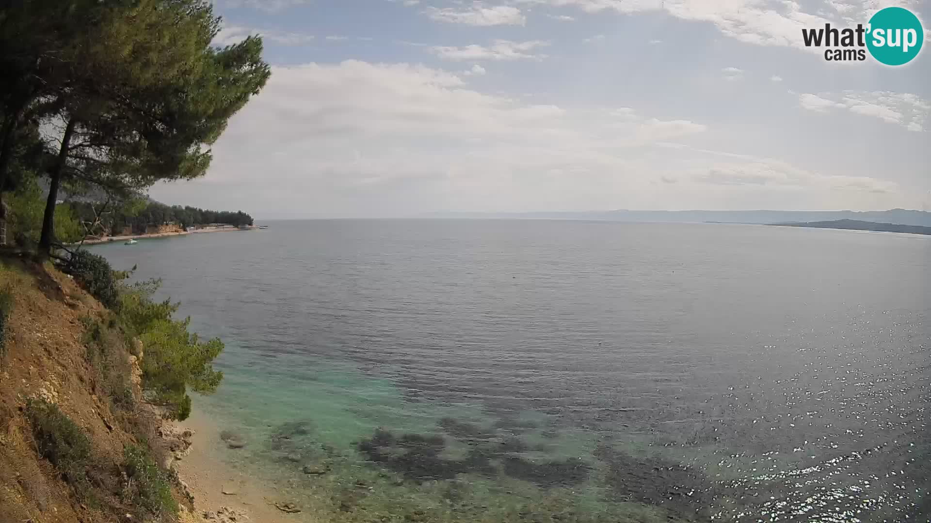 Web kamera Potočine Bol – Pogled uživo na plažu Borak, otok Brač