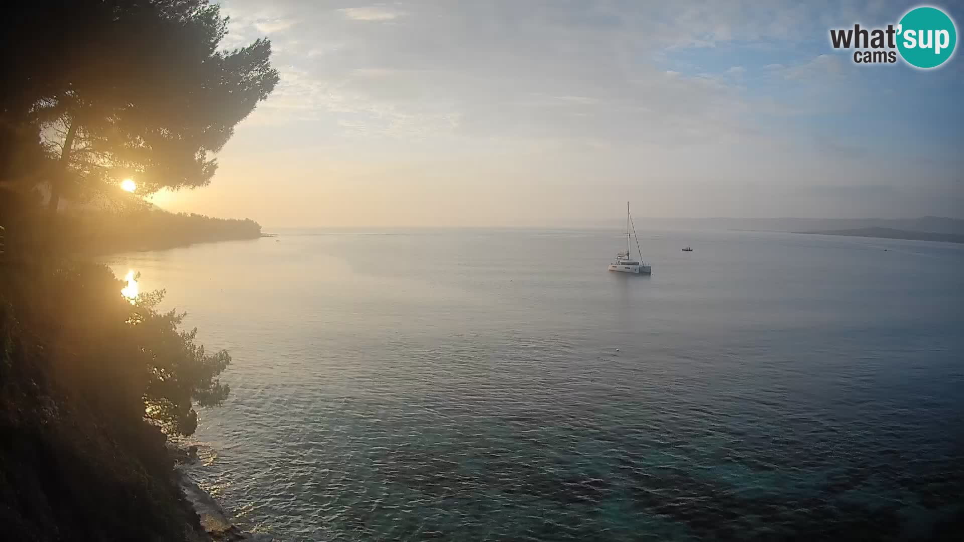 Webcam Playa Potočine Bol – Vista en vivo de Borak Beach, Isla de Brač
