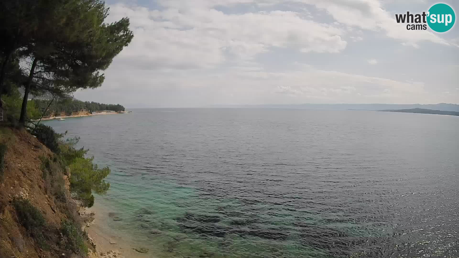 Web kamera Potočine Bol – Pogled uživo na plažu Borak, otok Brač