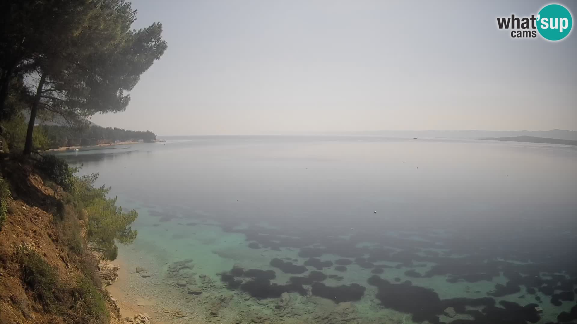 Webcam Potočine Beach Bol – Live View of Borak Beach, Brač Island