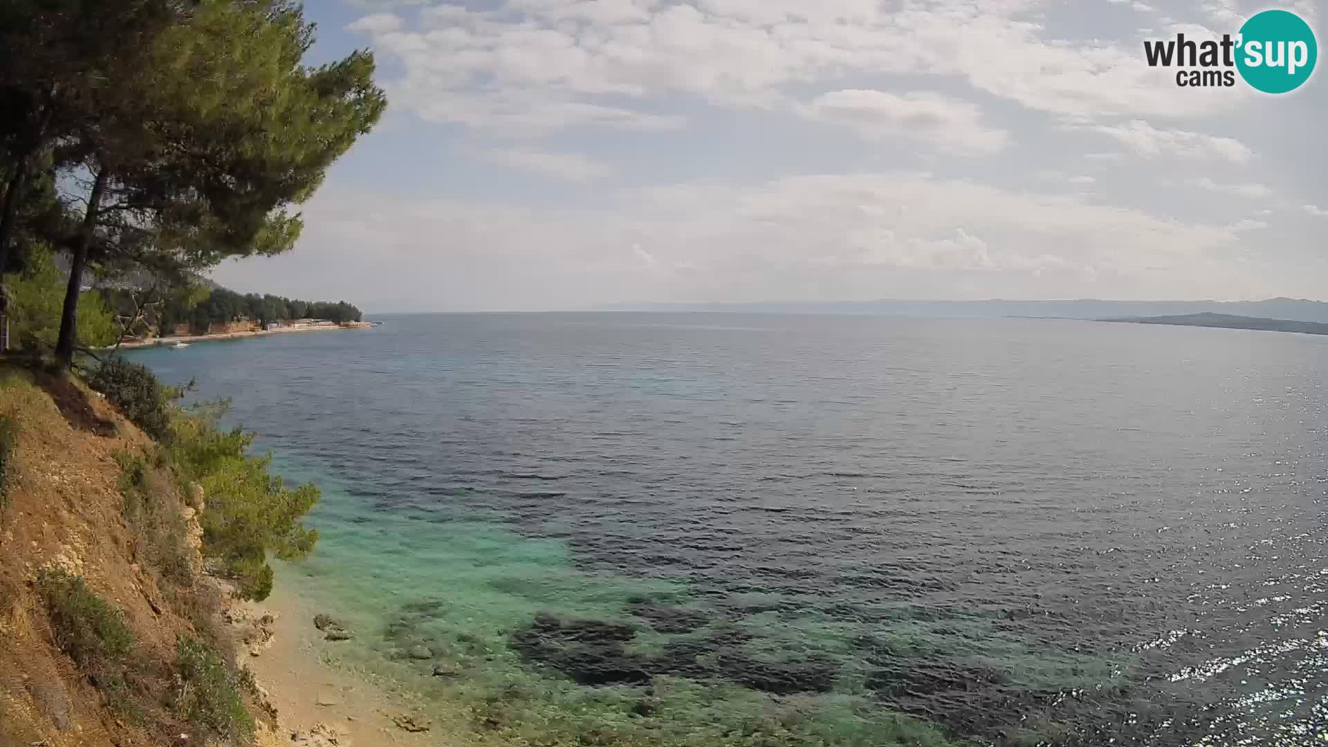 Web kamera Potočine Bol – Pogled uživo na plažu Borak, otok Brač