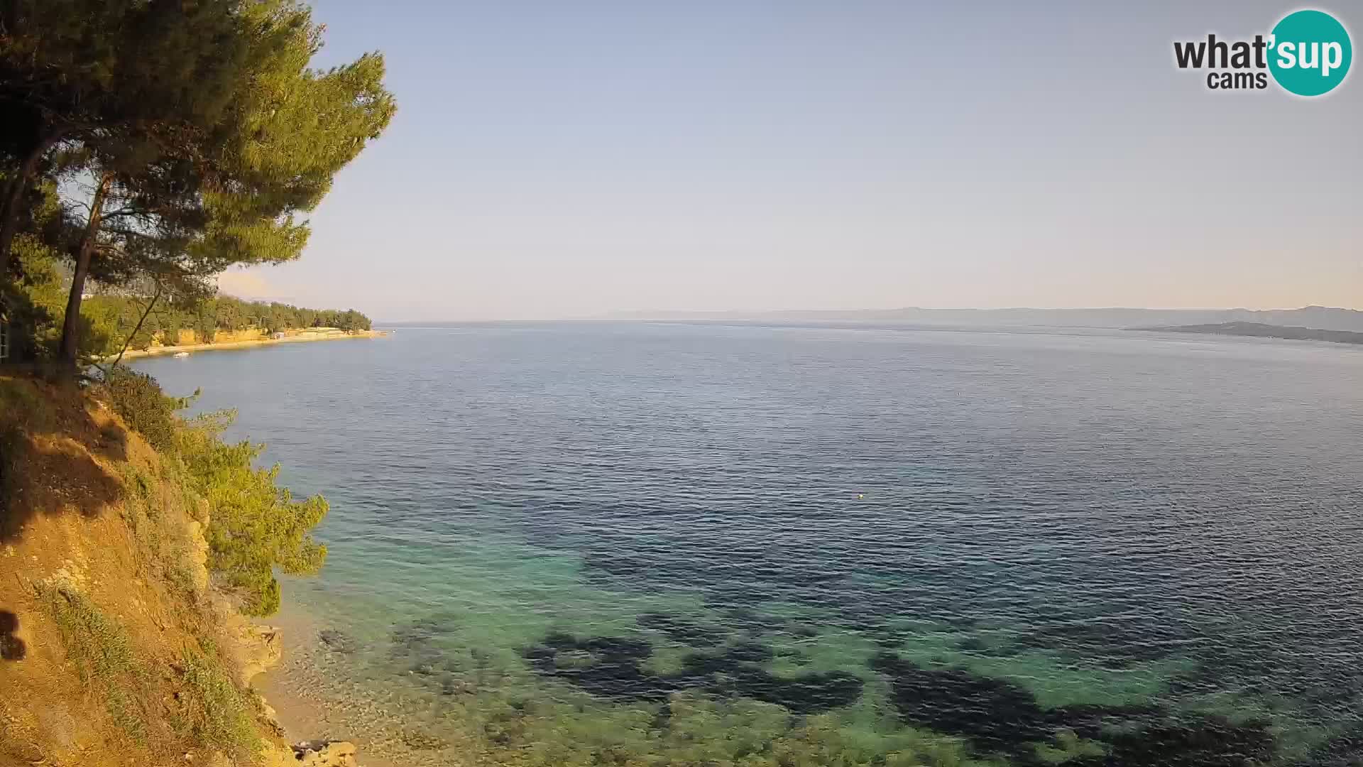 Web kamera Potočine Bol – Pogled uživo na plažu Borak, otok Brač