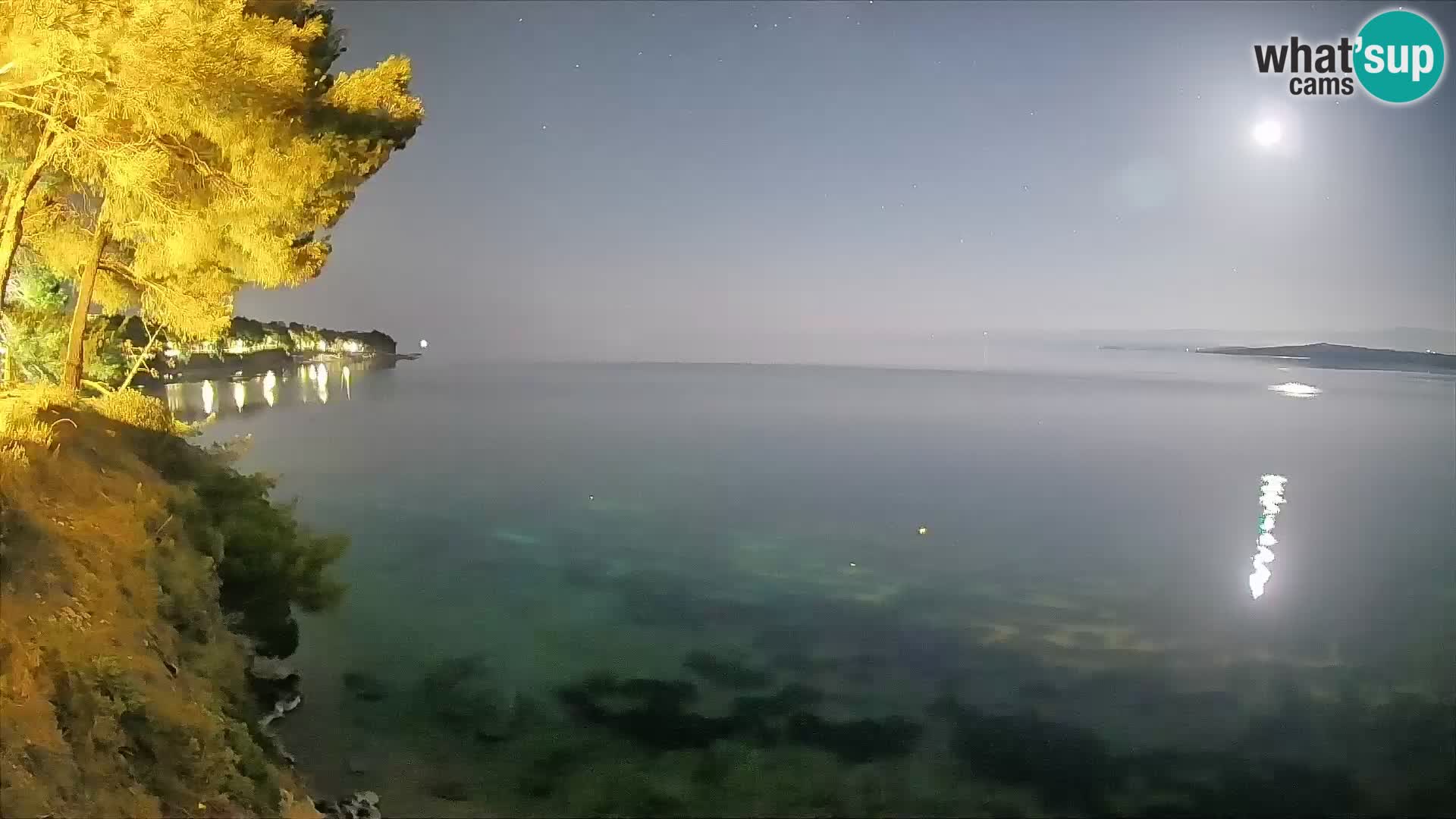 Webcam Spiaggia Potočine Bol – Vista live sulla spiaggia Borak, Isola di Brač