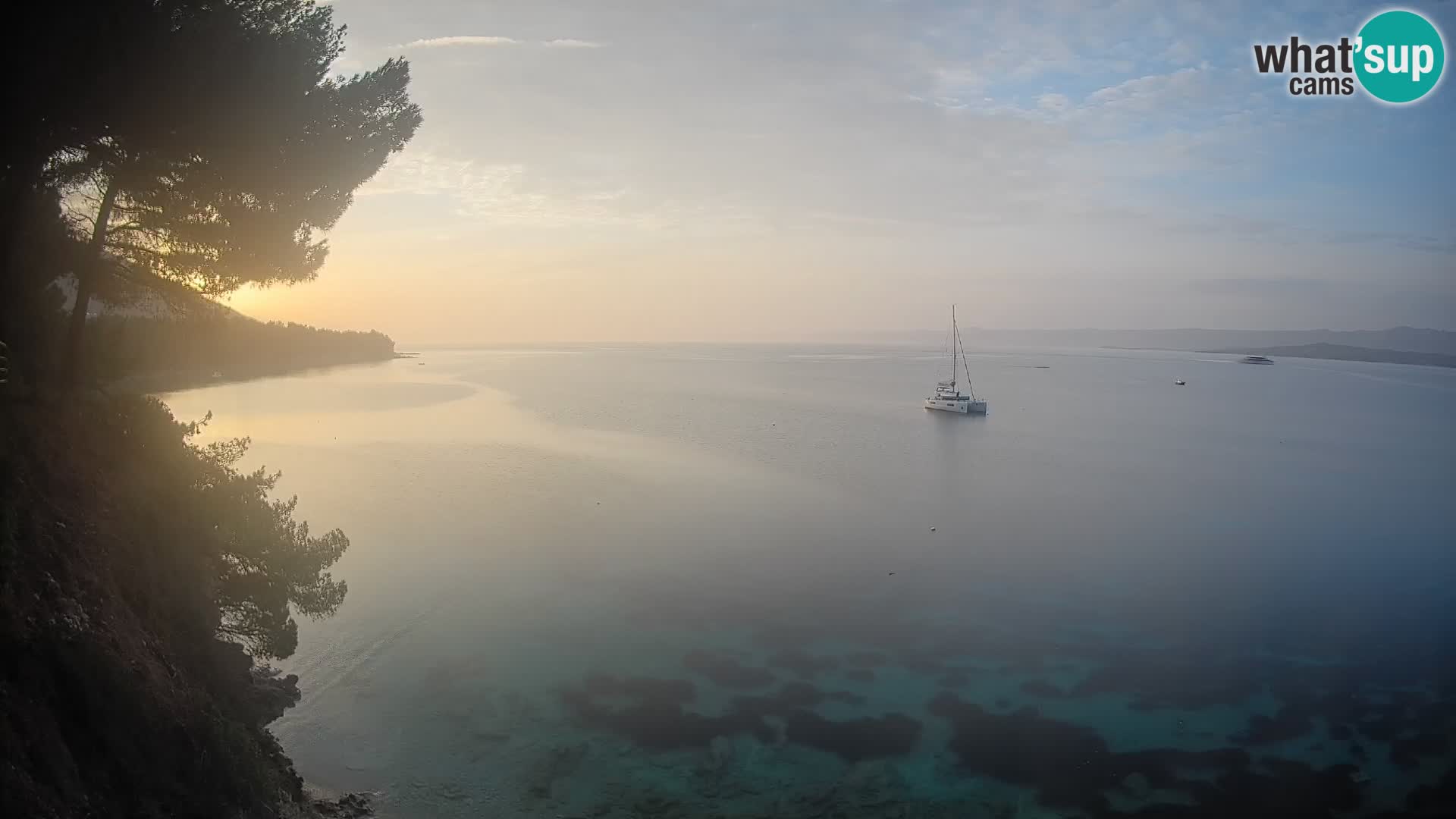 Webcam Potočine Beach Bol – Live View of Borak Beach, Brač Island