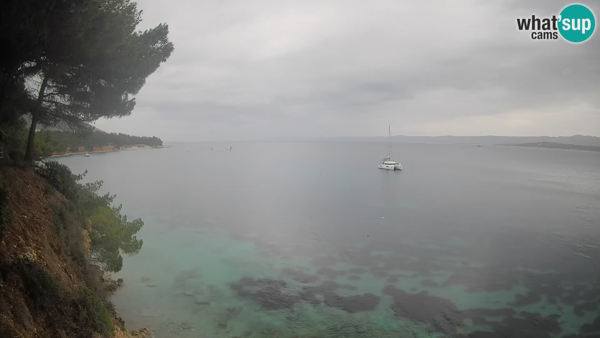 Webcam Playa Potočine Bol – Vista en vivo de Borak Beach, Isla de Brač