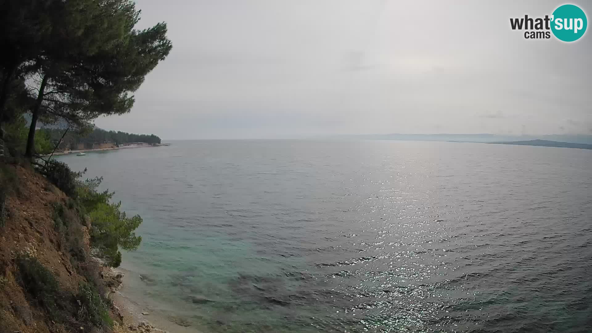 Web kamera Potočine Bol – Pogled uživo na plažu Borak, otok Brač