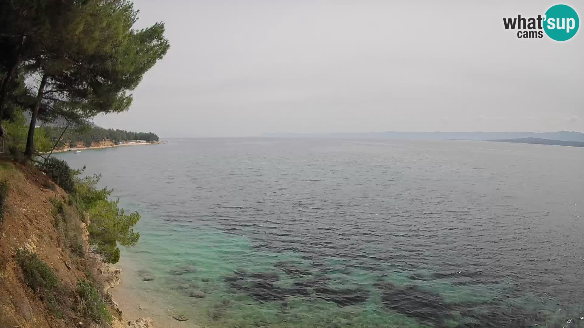 Web kamera Potočine Bol – Pogled uživo na plažu Borak, otok Brač