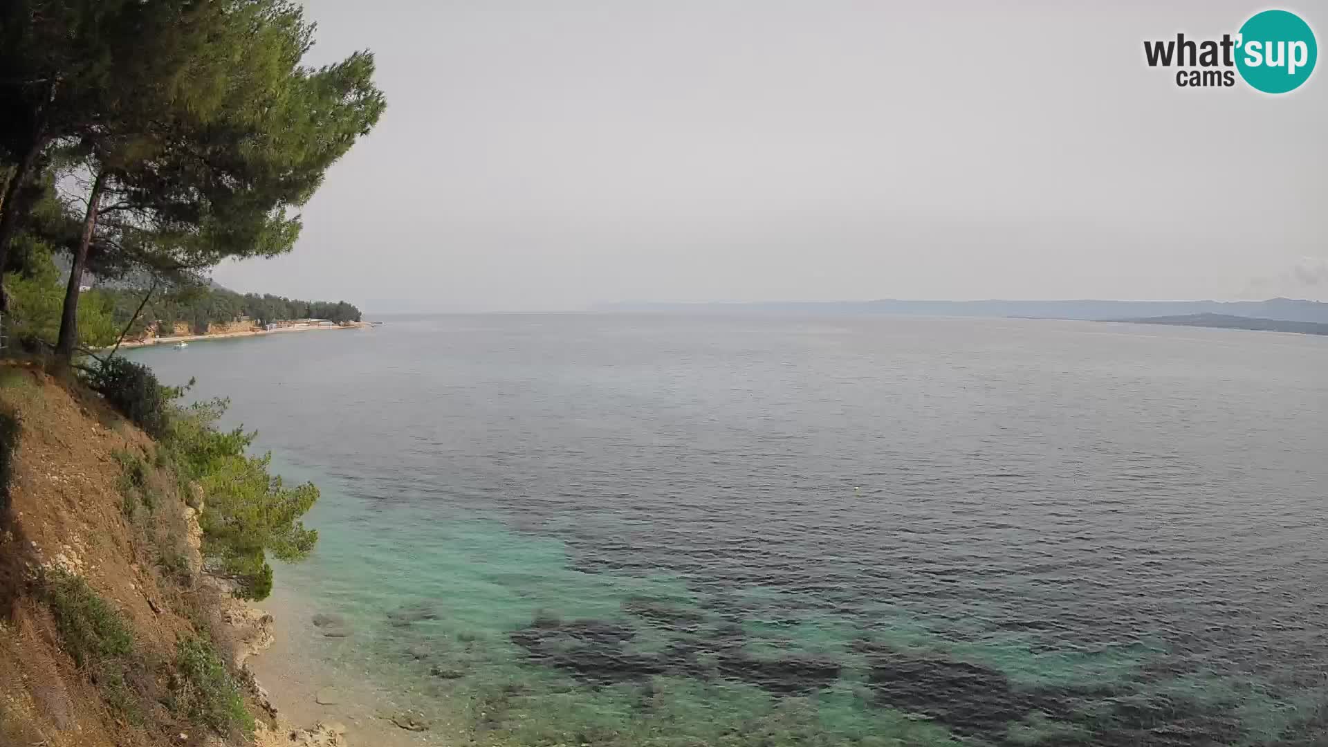 Webcam Potočine Beach Bol – Live View of Borak Beach, Brač Island