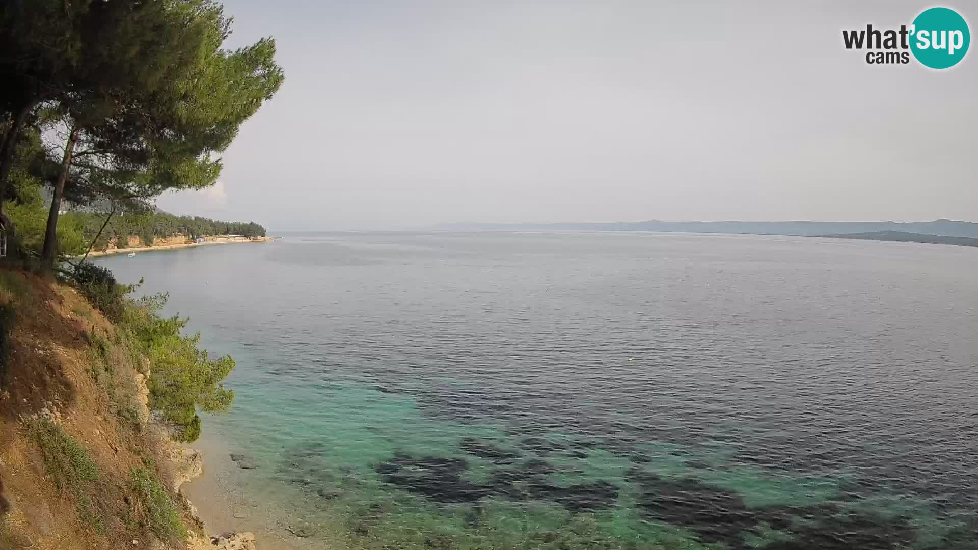 Web kamera Potočine Bol – Pogled uživo na plažu Borak, otok Brač