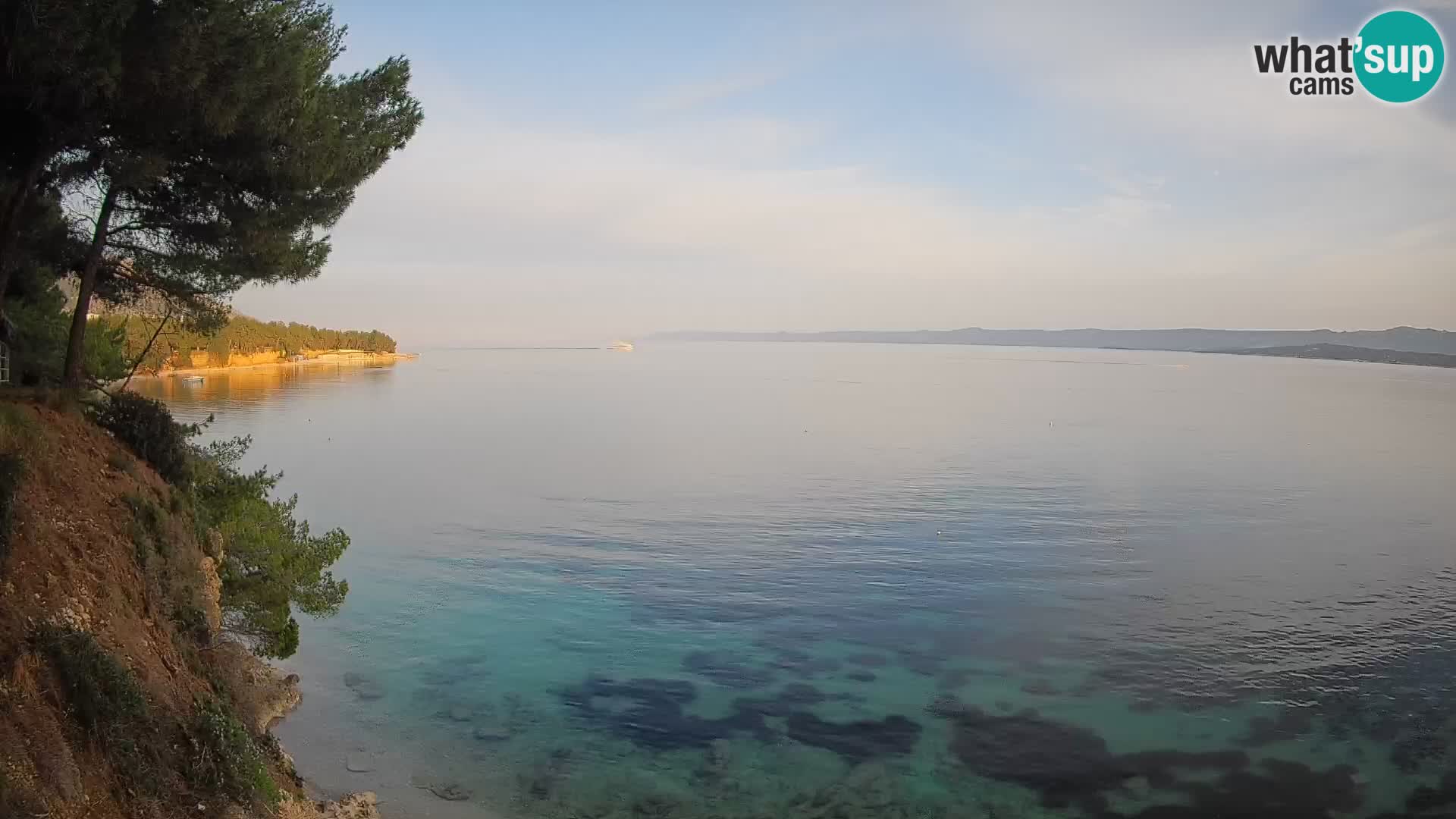 Webcam Playa Potočine Bol – Vista en vivo de Borak Beach, Isla de Brač
