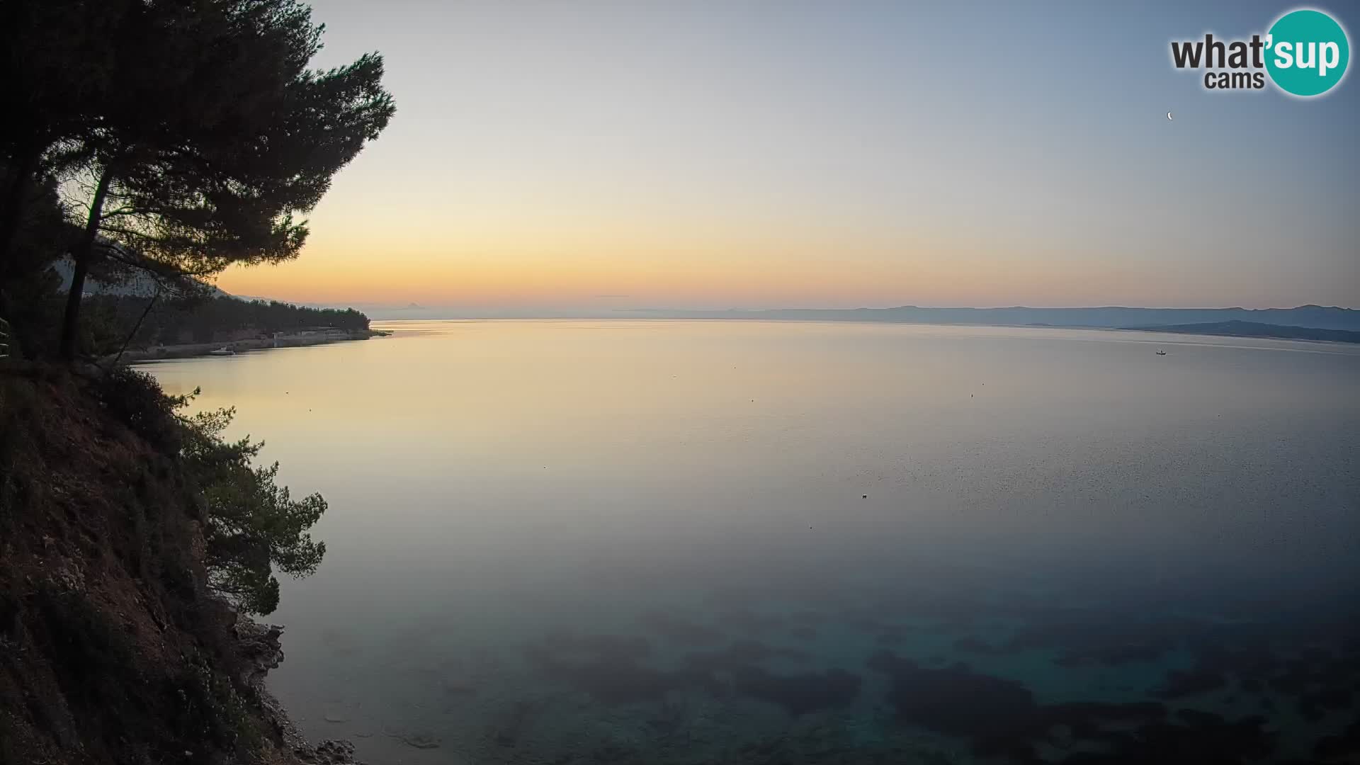 Webcam Spiaggia Potočine Bol – Vista live sulla spiaggia Borak, Isola di Brač