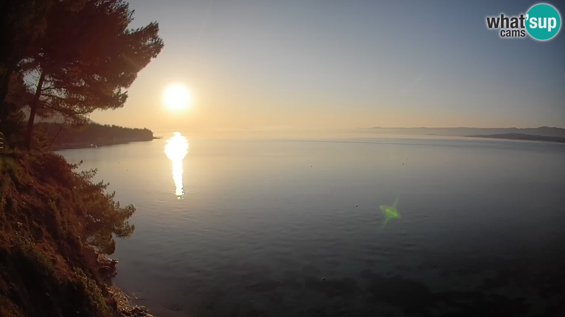 Webcam Spiaggia Potočine Bol – Vista live sulla spiaggia Borak, Isola di Brač
