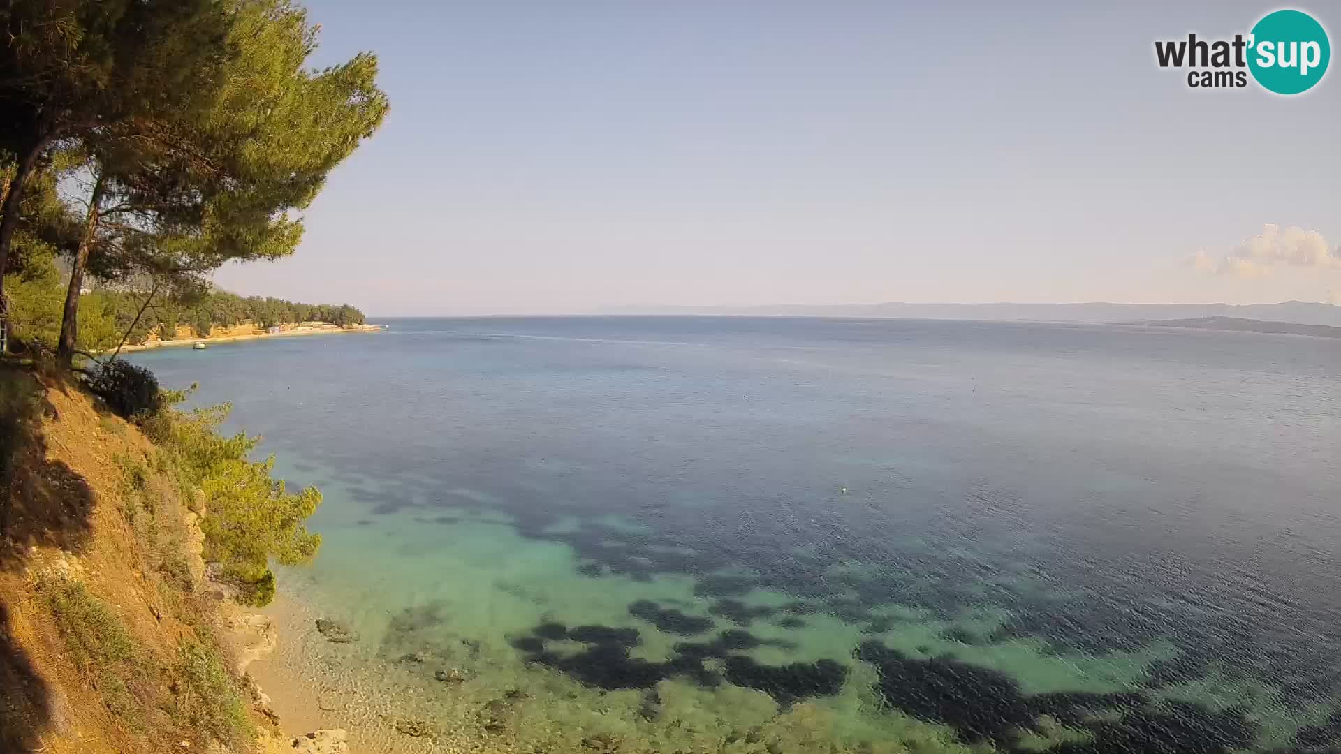 Web kamera Potočine Bol – Pogled uživo na plažu Borak, otok Brač