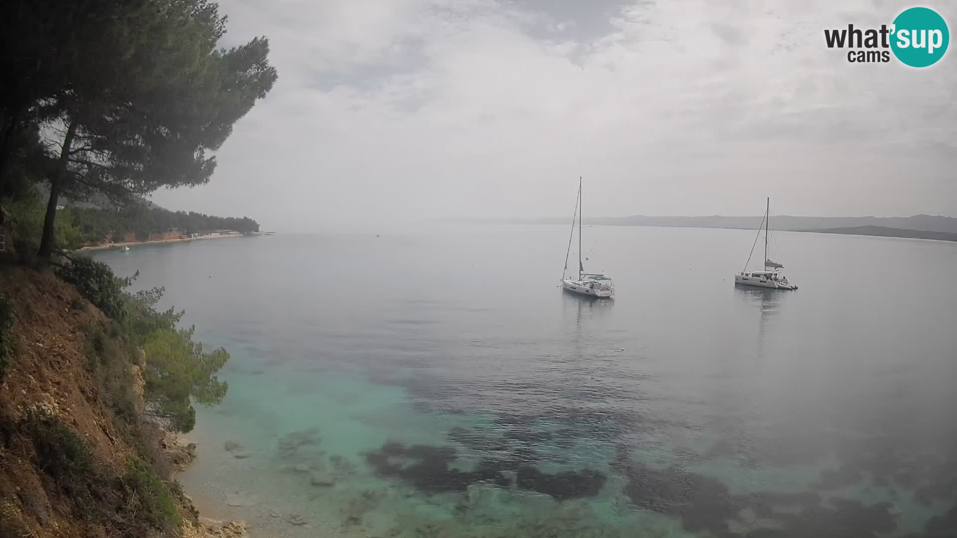Webcam plage Potočine Bol – Vue en direct sur Borak Beach, île de Brač