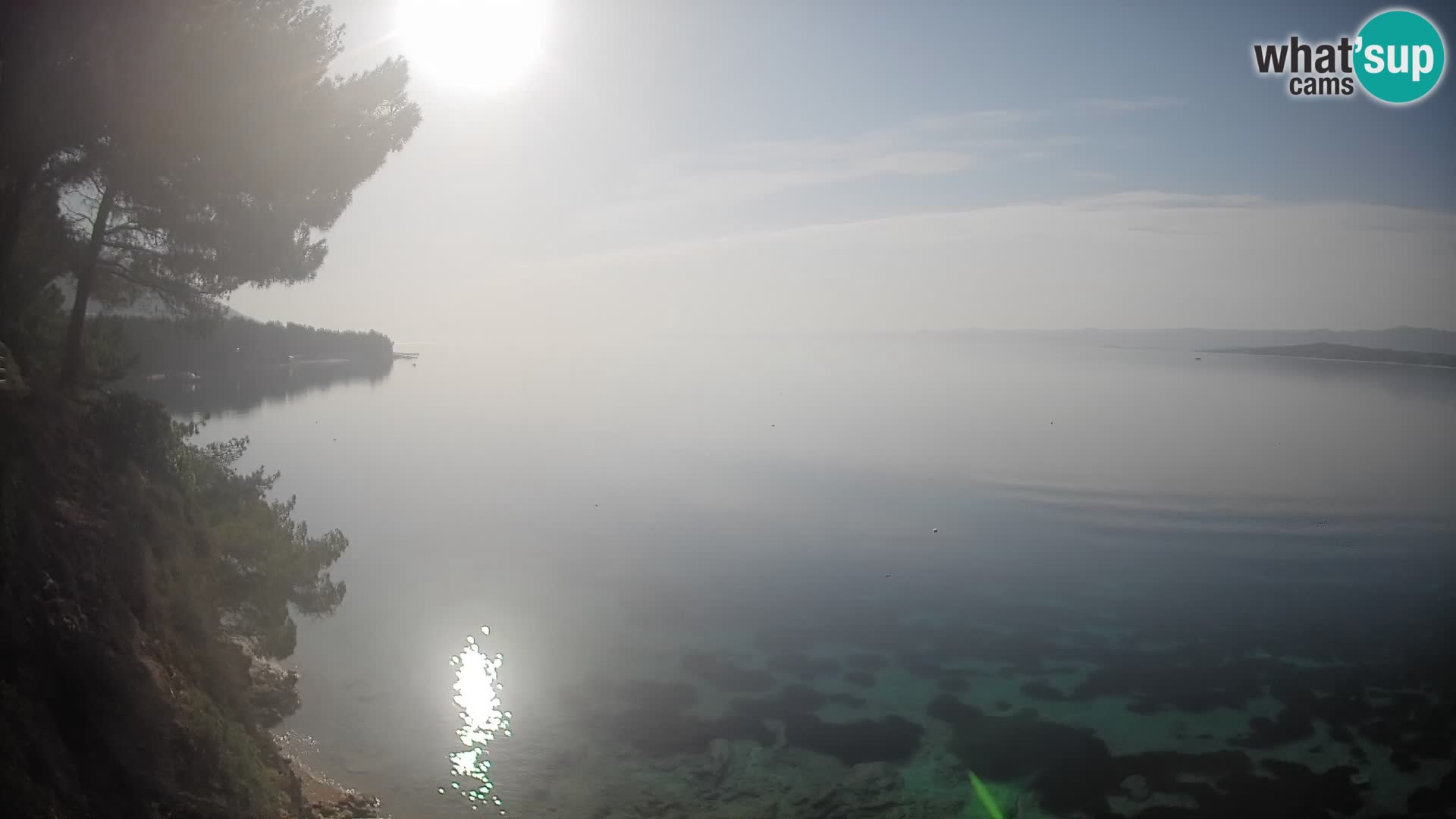 Webcam Potočine Beach Bol – Live View of Borak Beach, Brač Island