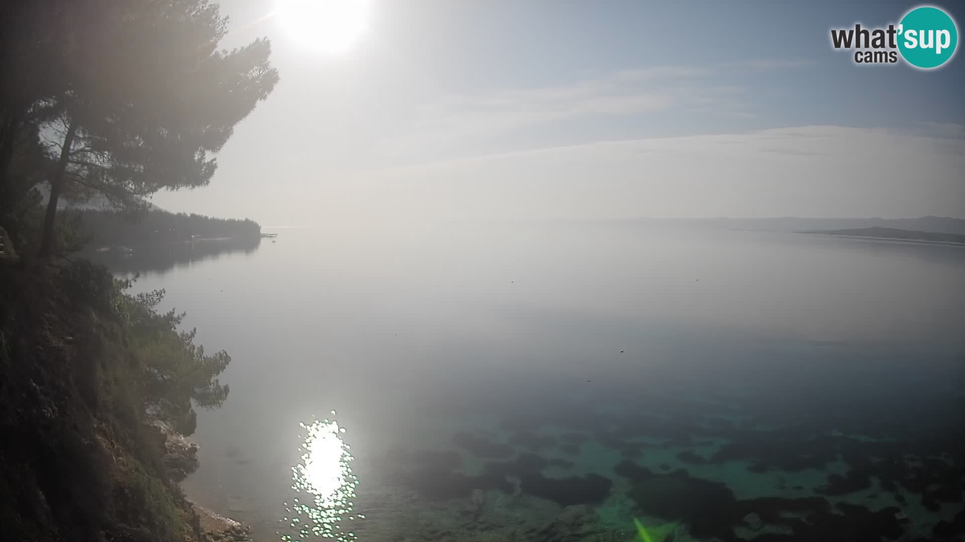 Webcam Potočine Beach Bol – Live View of Borak Beach, Brač Island