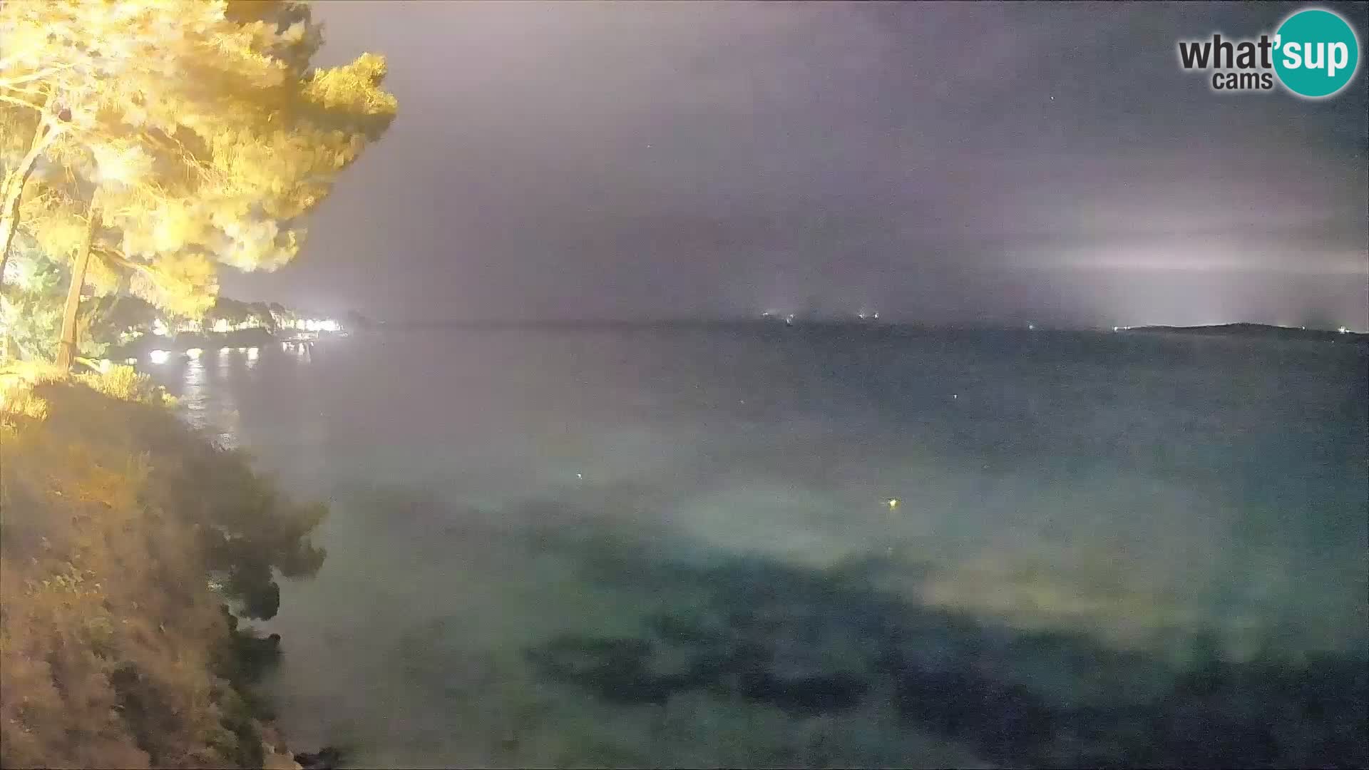 Webcam Spiaggia Potočine Bol – Vista live sulla spiaggia Borak, Isola di Brač