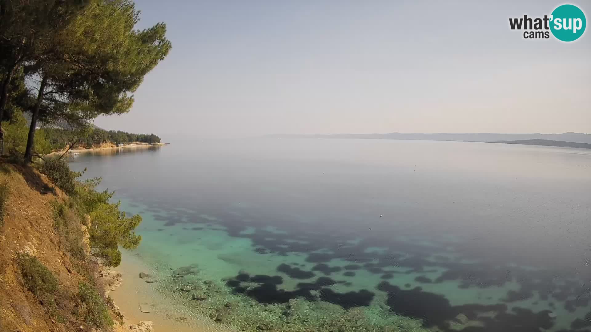 Web kamera Potočine Bol – Pogled uživo na plažu Borak, otok Brač