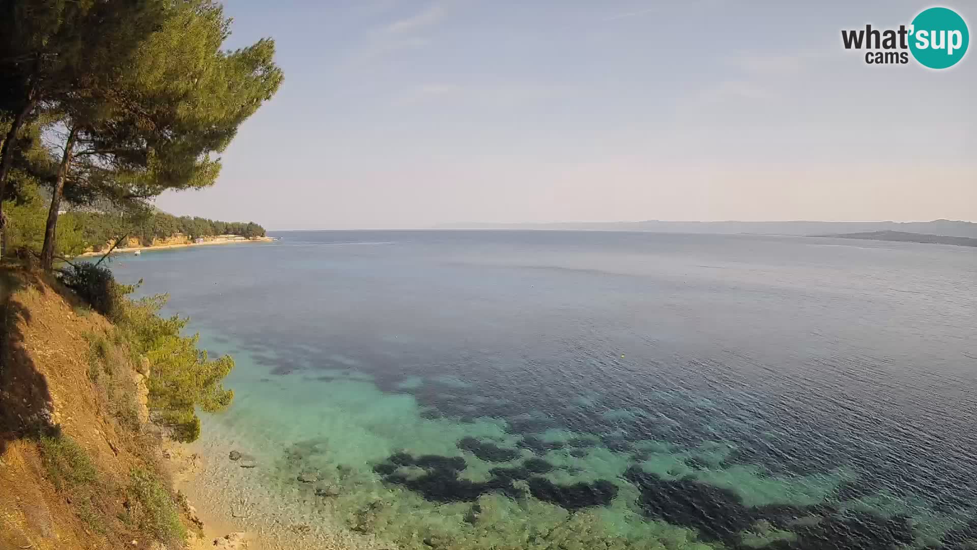Web kamera Potočine Bol – Pogled uživo na plažu Borak, otok Brač