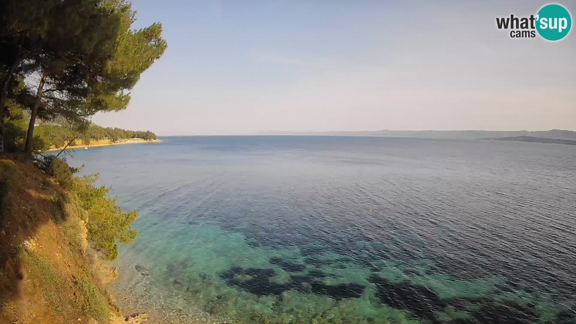 Web kamera Potočine Bol – Pogled uživo na plažu Borak, otok Brač