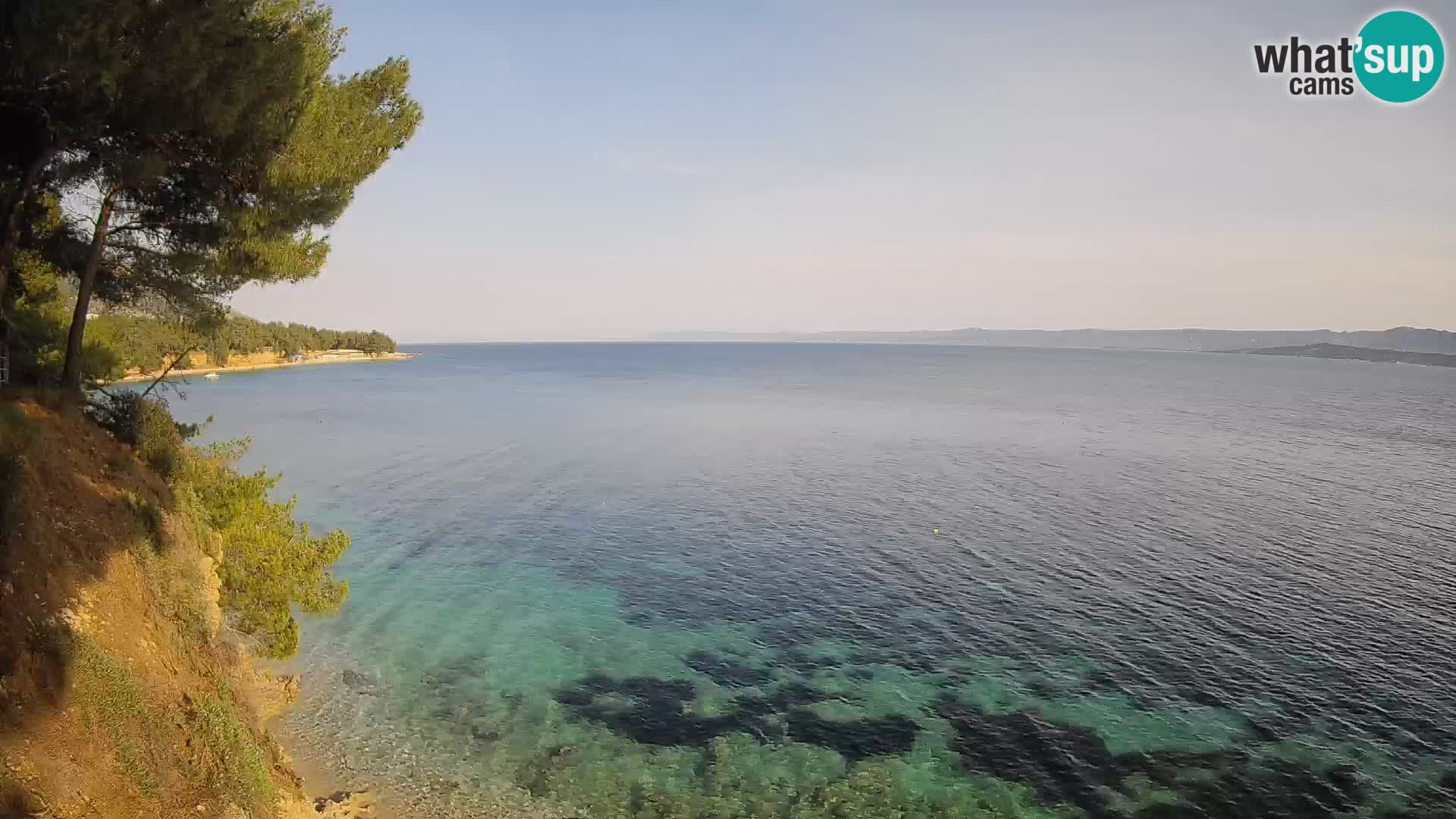 Web kamera Potočine Bol – Pogled uživo na plažu Borak, otok Brač