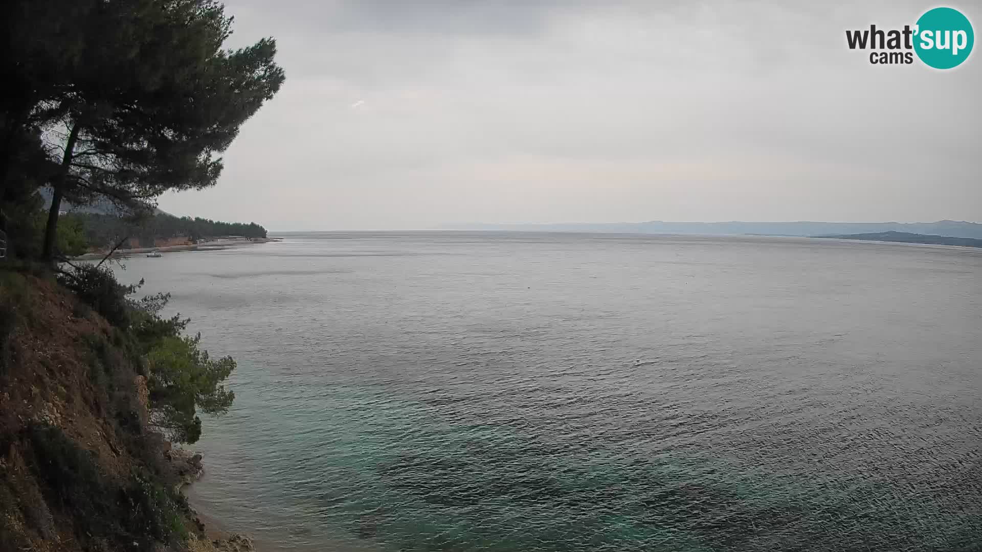 Web kamera Potočine Bol – Pogled uživo na plažu Borak, otok Brač