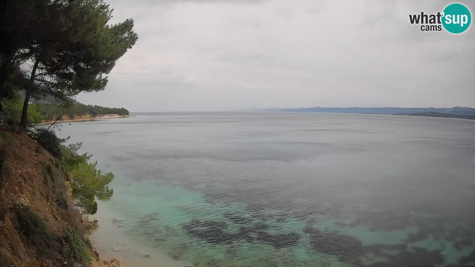 Webcam plage Potočine Bol – Vue en direct sur Borak Beach, île de Brač