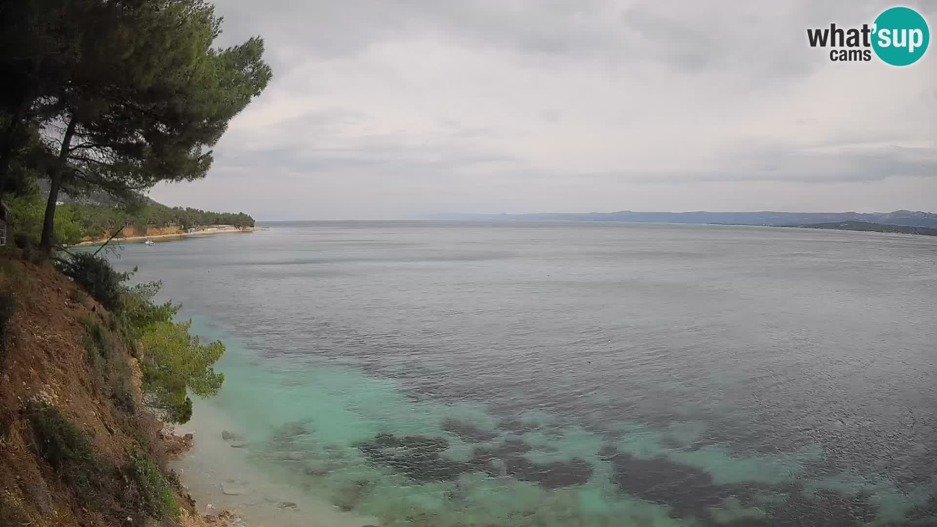 Webcam Potočine Beach Bol – Live View of Borak Beach, Brač Island