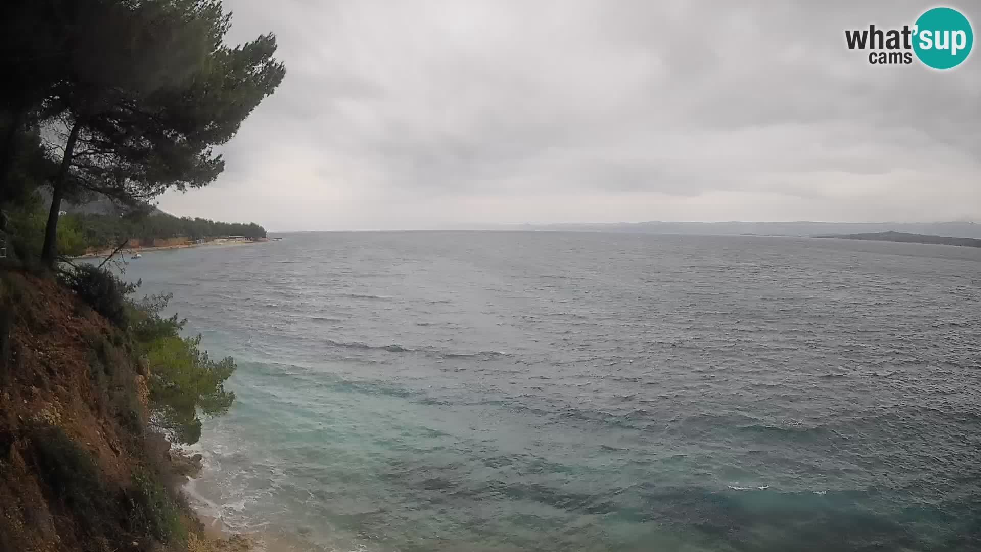 Webcam Potočine Beach Bol – Live View of Borak Beach, Brač Island