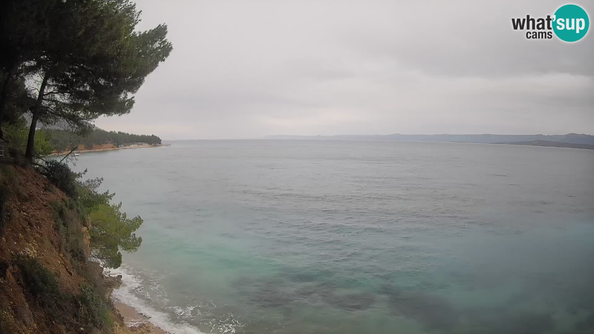 Web kamera Potočine Bol – Pogled uživo na plažu Borak, otok Brač