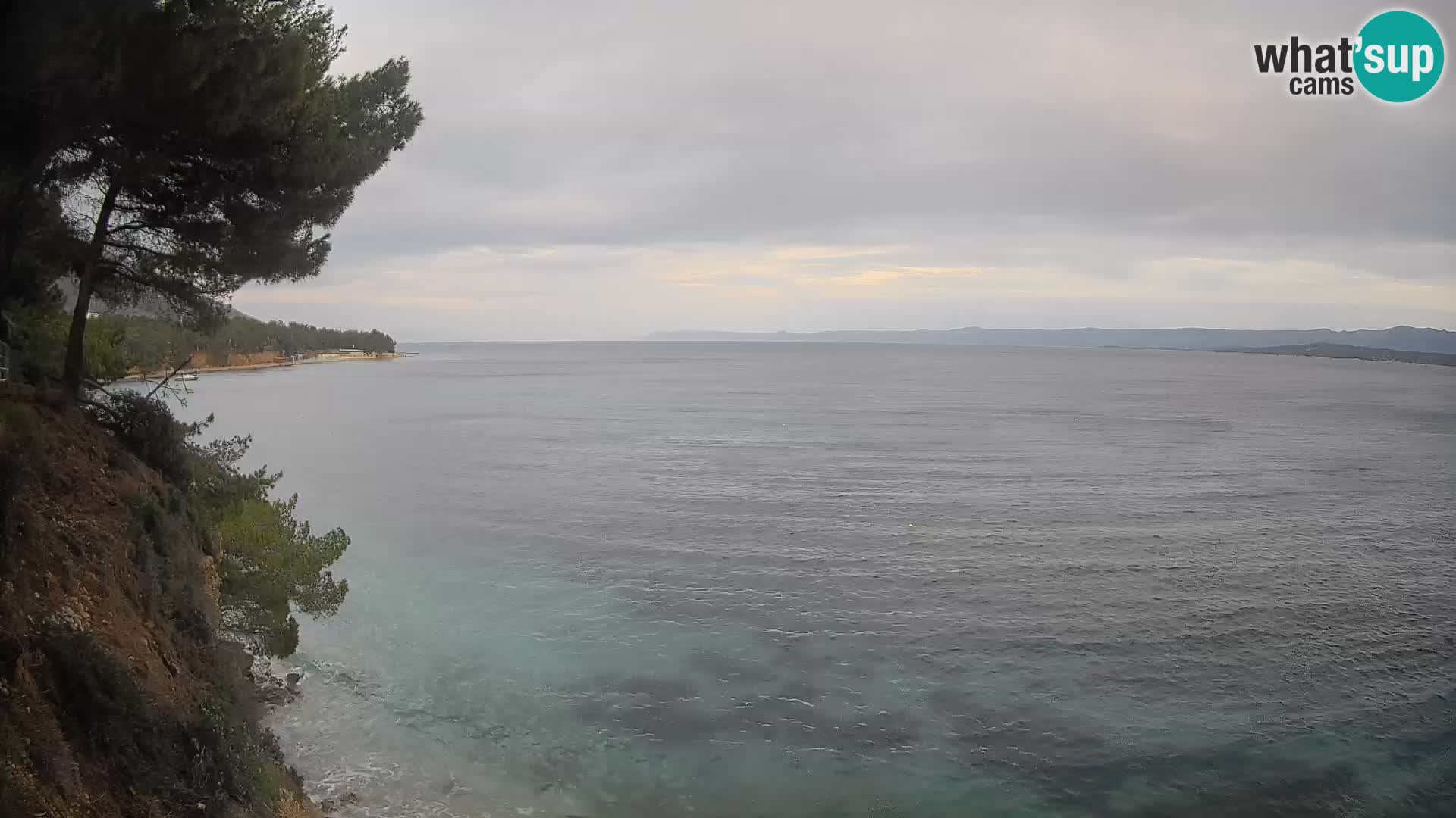 Webcam Spiaggia Potočine Bol – Vista live sulla spiaggia Borak, Isola di Brač