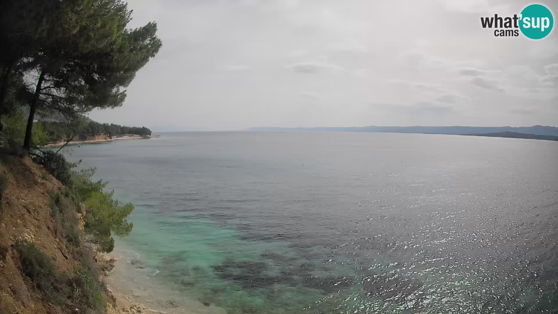 Web kamera Potočine Bol – Pogled uživo na plažu Borak, otok Brač