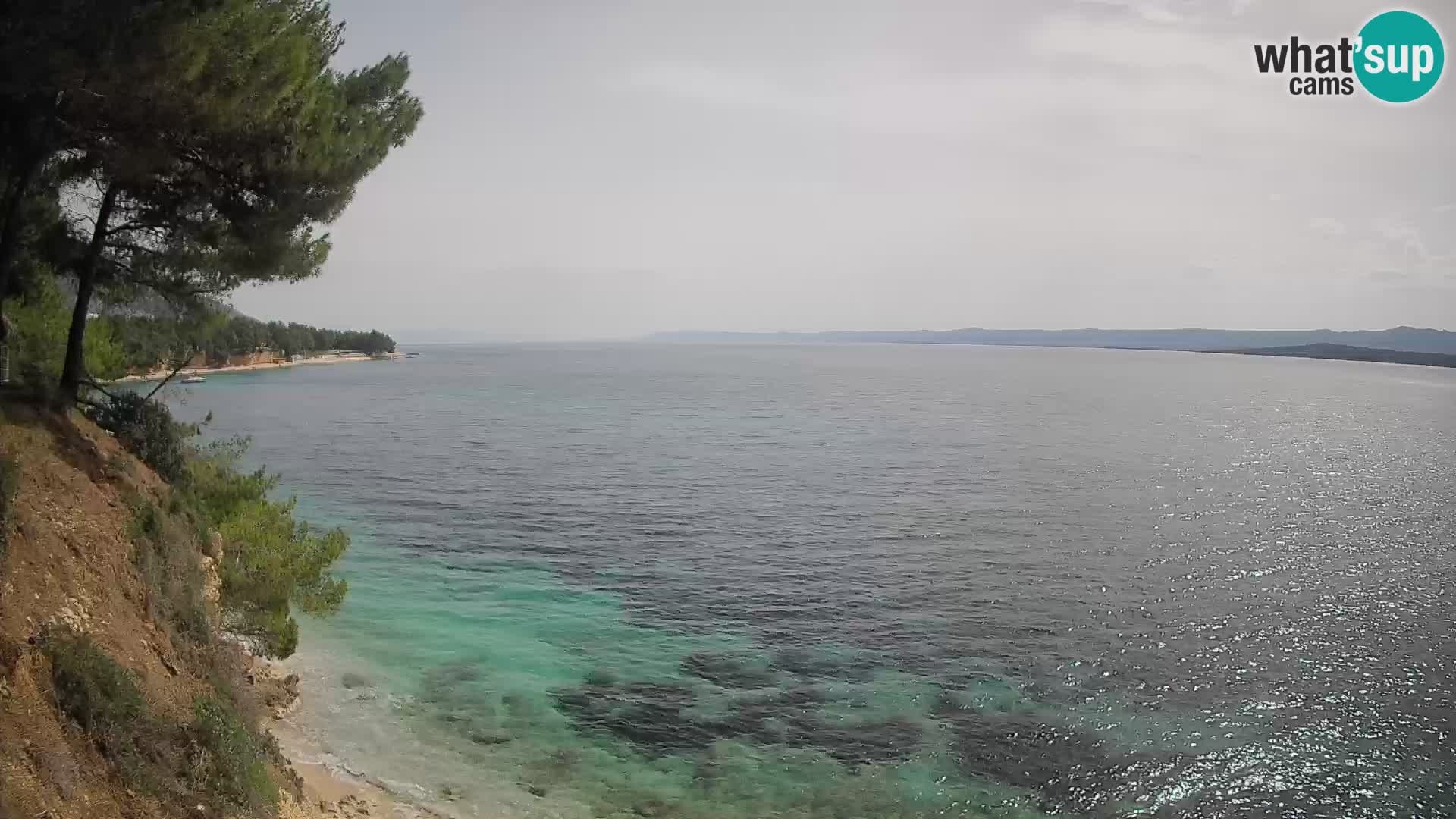 Webcam Playa Potočine Bol – Vista en vivo de Borak Beach, Isla de Brač