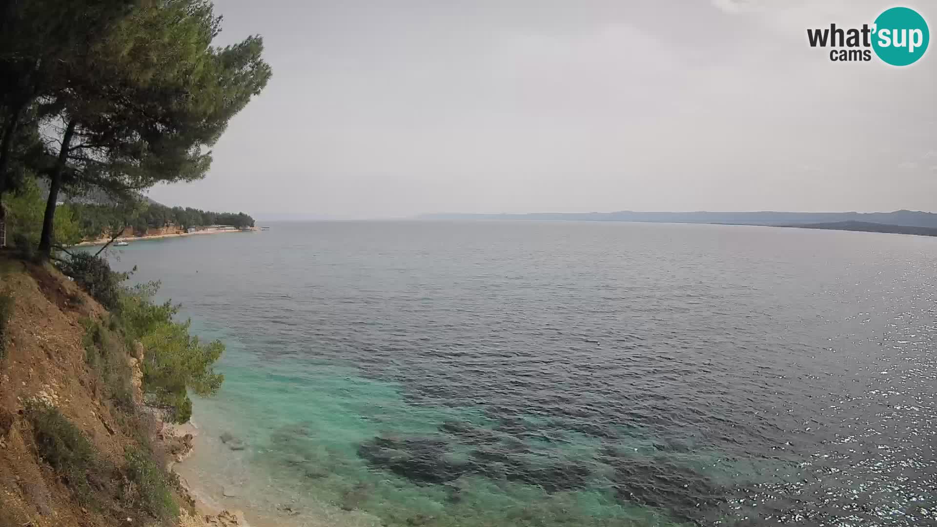Web kamera Potočine Bol – Pogled uživo na plažu Borak, otok Brač