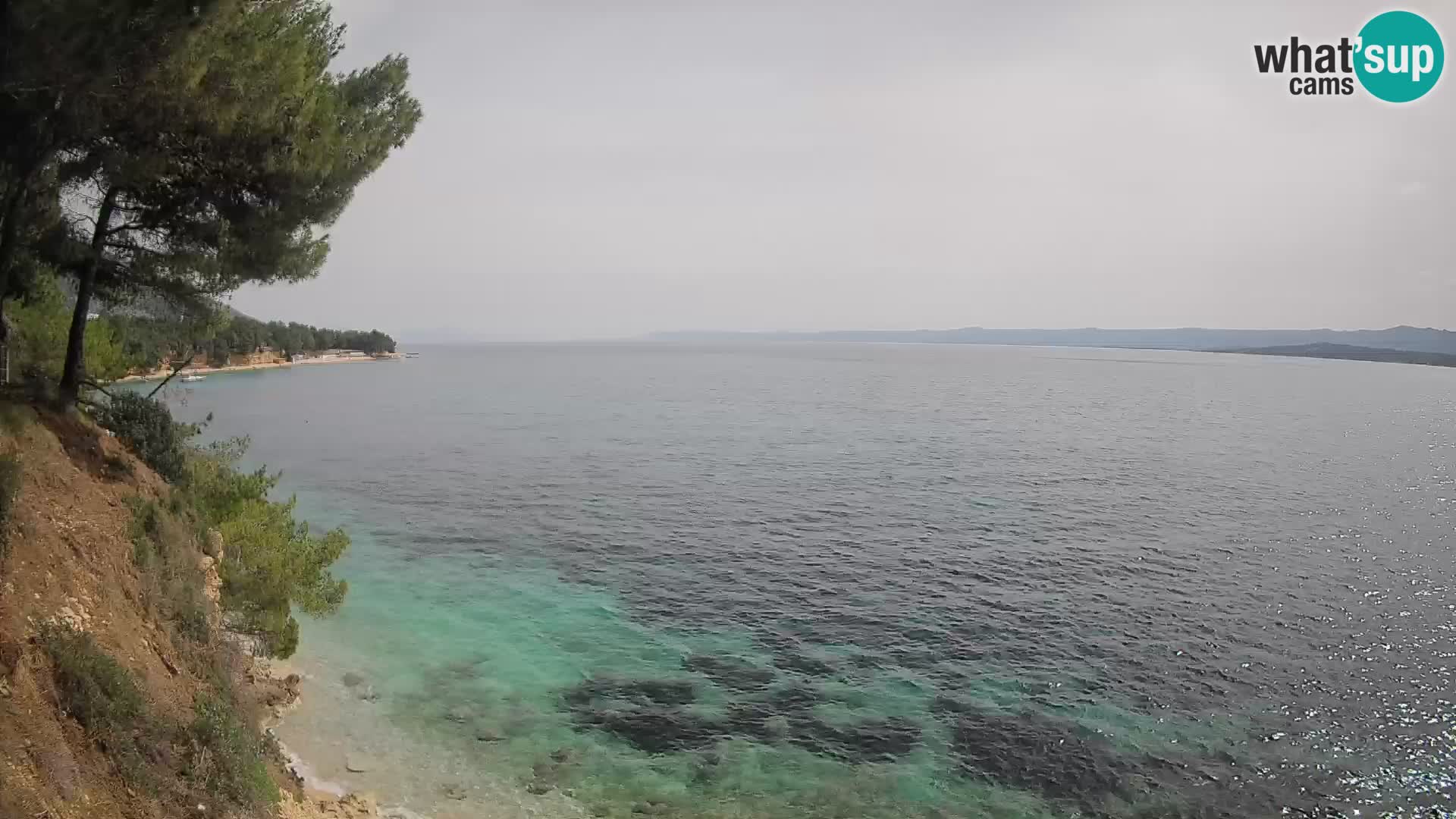 Web kamera Potočine Bol – Pogled uživo na plažu Borak, otok Brač