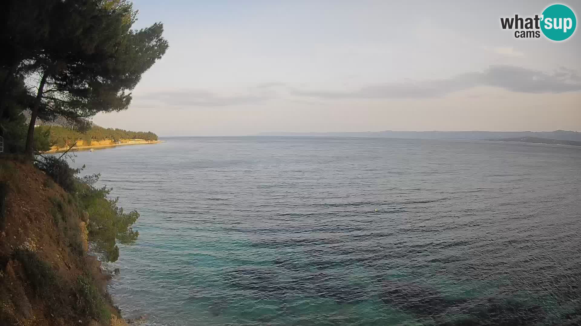 Webcam Spiaggia Potočine Bol – Vista live sulla spiaggia Borak, Isola di Brač