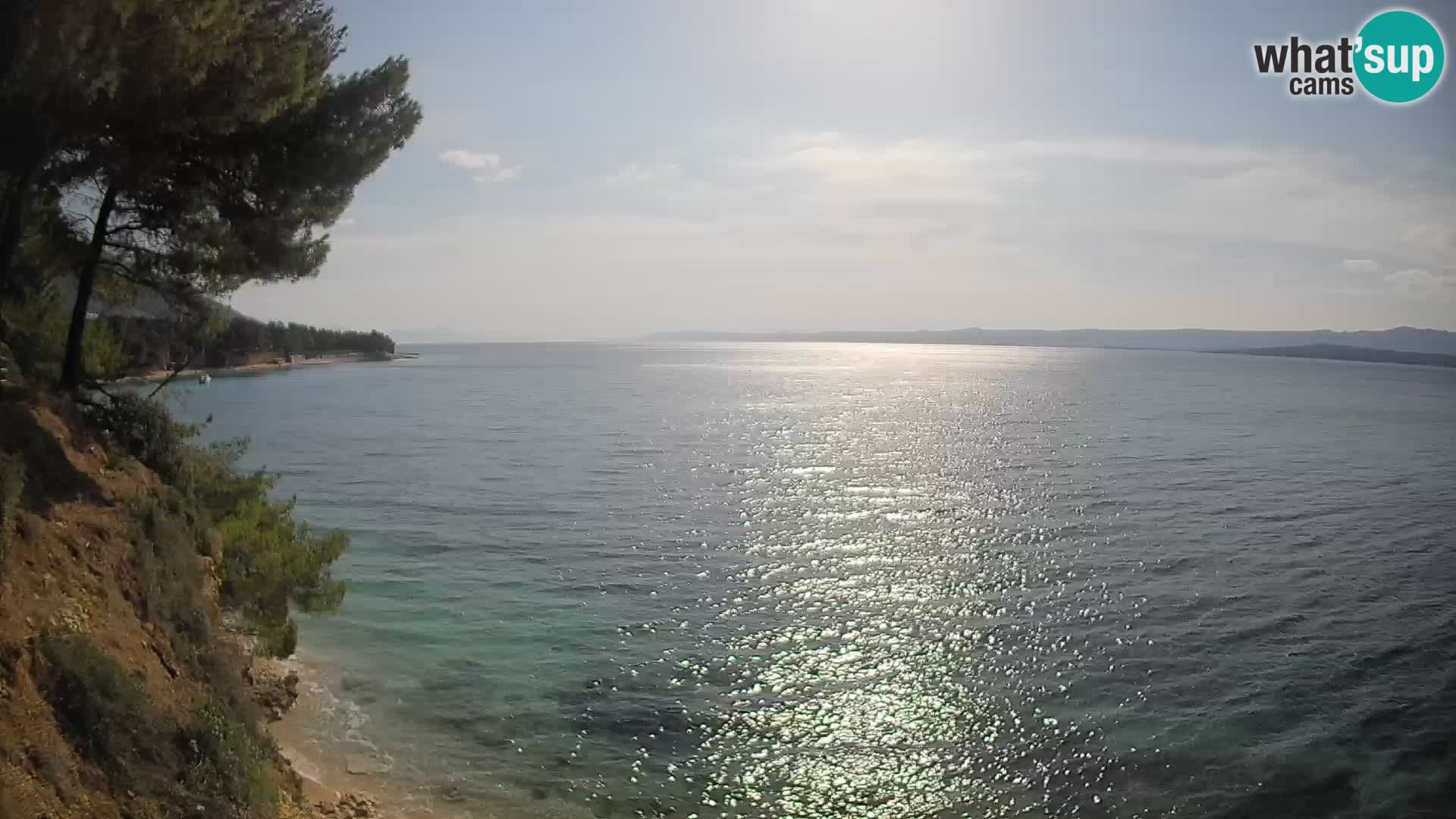 Web kamera Potočine Bol – Pogled uživo na plažu Borak, otok Brač