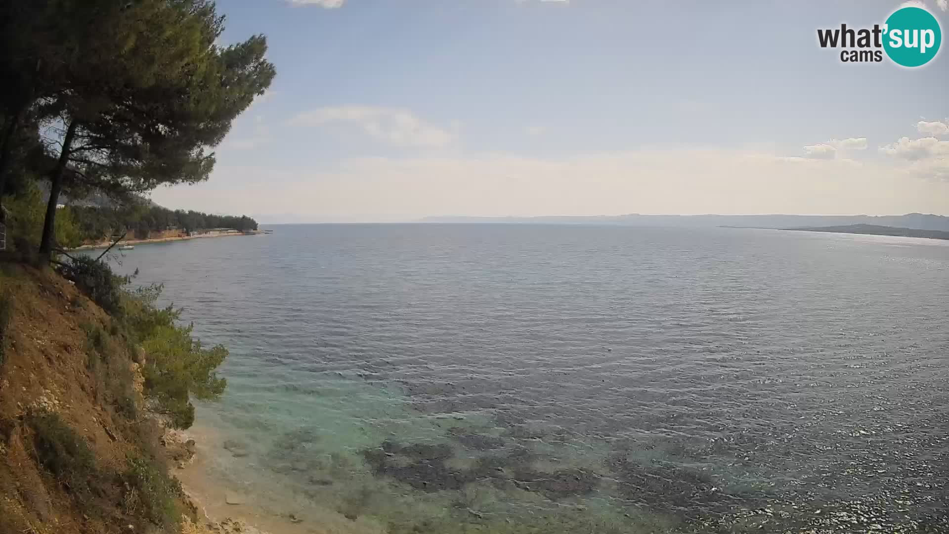 Web kamera Potočine Bol – Pogled uživo na plažu Borak, otok Brač