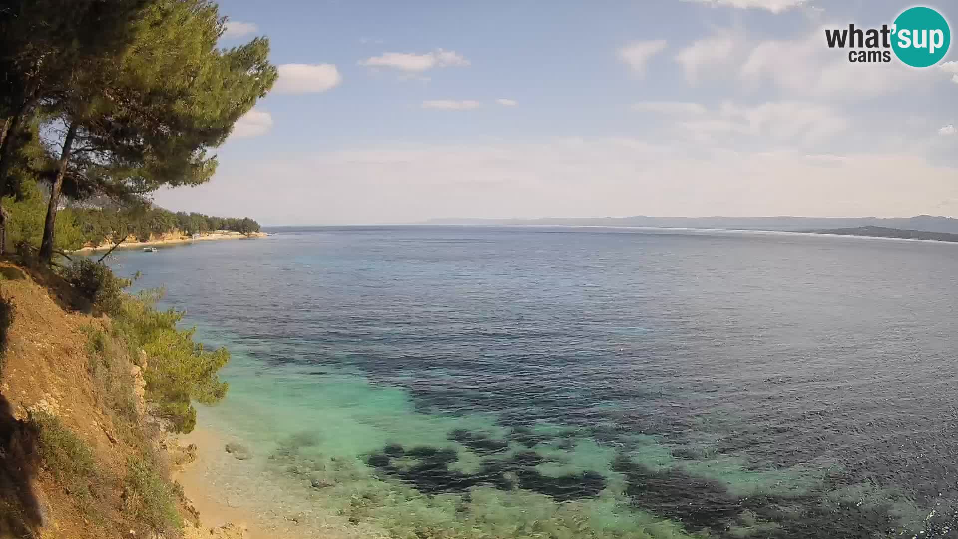 Webcam Strand Potočine Bol – Liveblick auf Borak Beach, Insel Brač