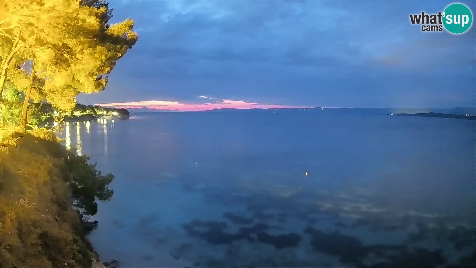 Webcam Spiaggia Potočine Bol – Vista live sulla spiaggia Borak, Isola di Brač