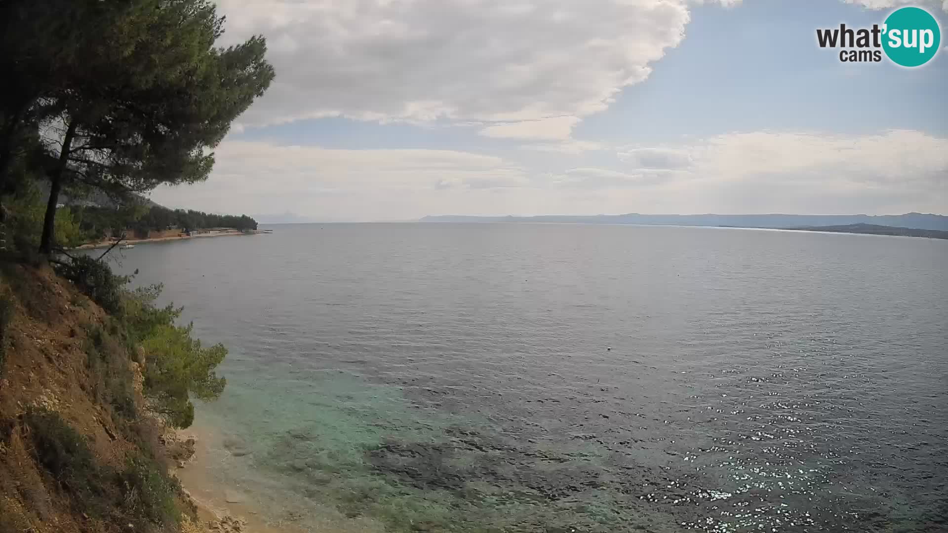 Webcam Spiaggia Potočine Bol – Vista live sulla spiaggia Borak, Isola di Brač